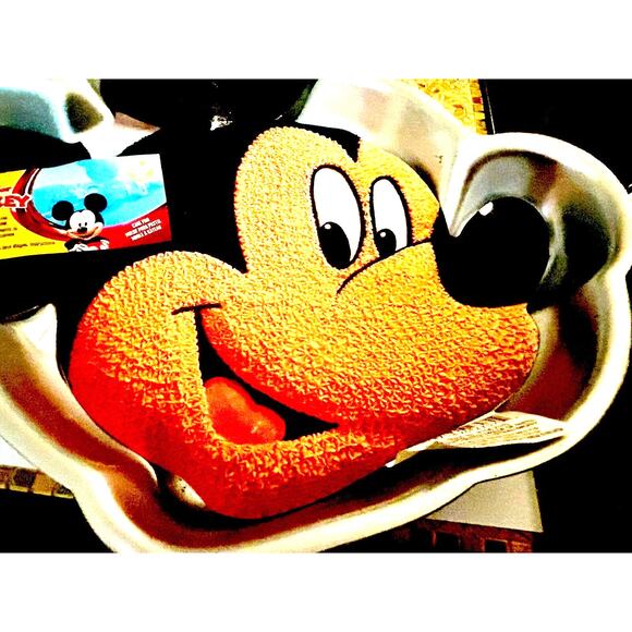 New Disney Mickey Mouse Face Silver Cake Pan - Picture 4 of 6